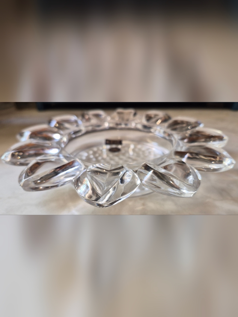 Iline Crystal Ashtray, Bowl Handcrafted, Made In GERMANY - Picture 2 of 6